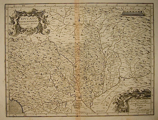 Magini Giovanni Antonio (1555-1617) Ducato del Monferrato con parte del Piemonte 1620 Bologna 